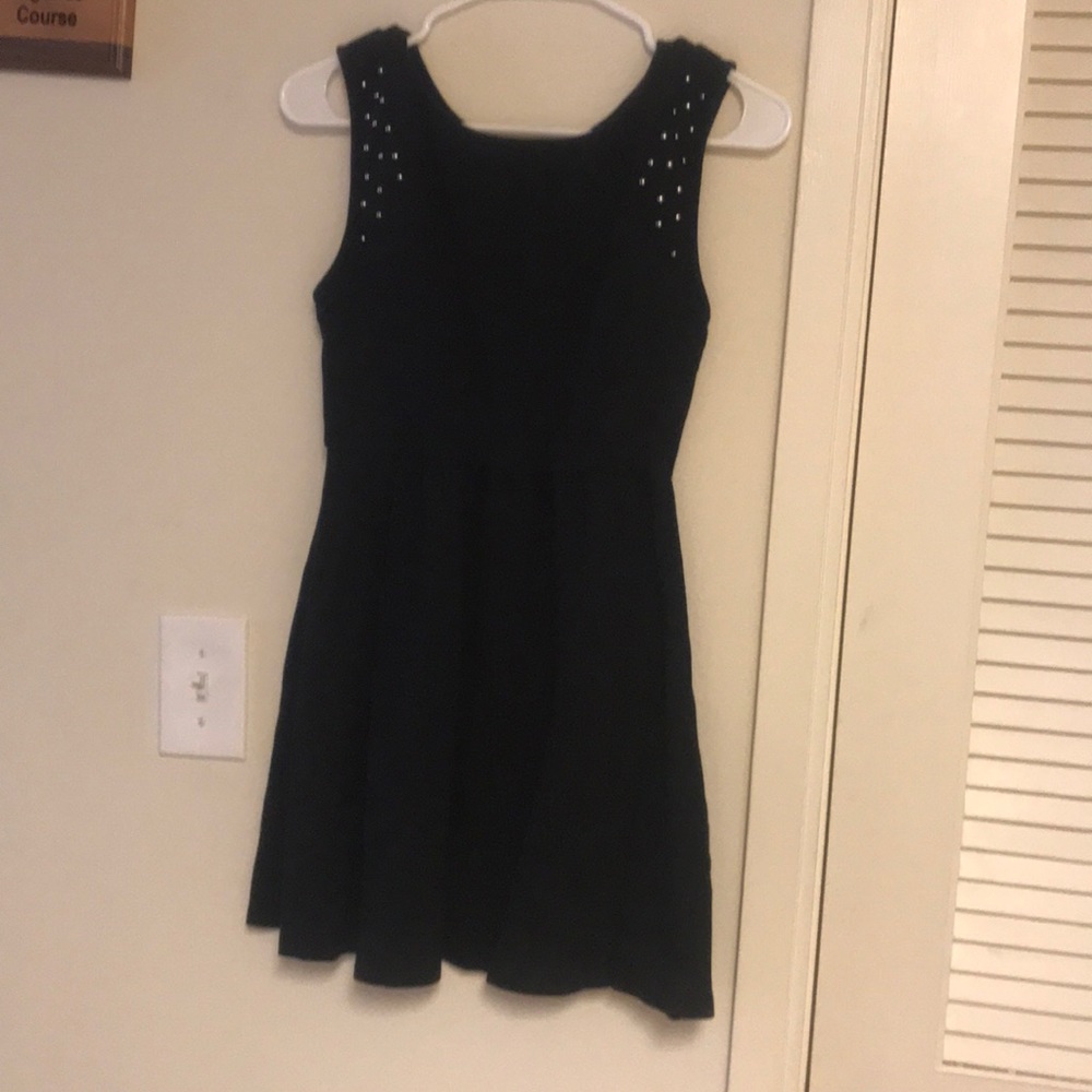 Black studded dress